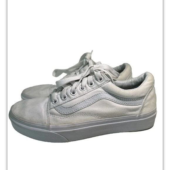 Size Men 4.5 / Women 6.5 VANS Old Skool Stacked White - Picture 2 of 6